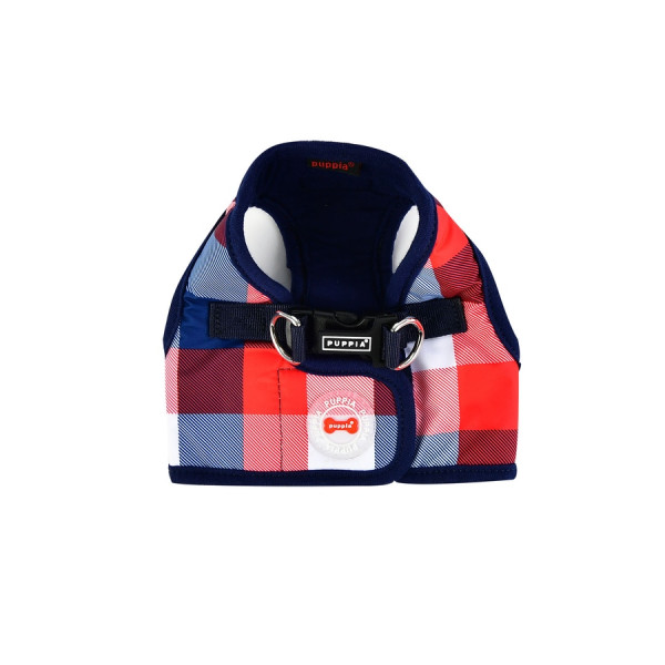 Westen-Geschirr, Quinn, Karo blau (Puppia) S, L