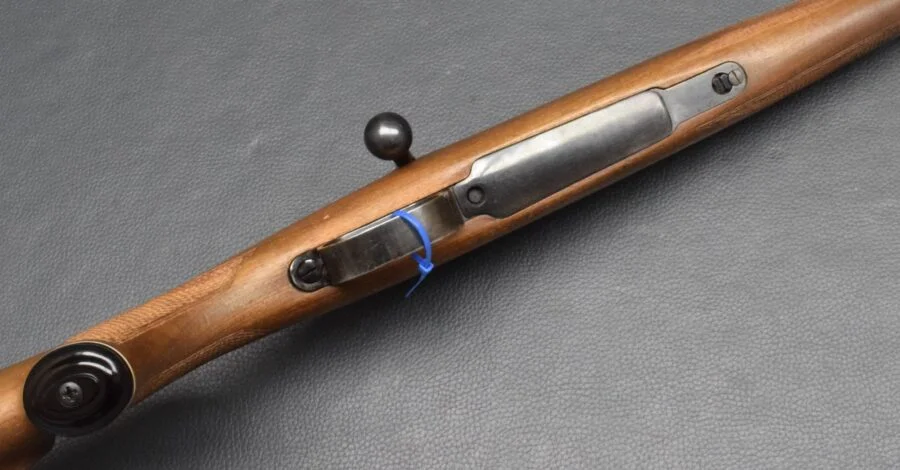 Schwärzel Jagdrepetierer, Kaliber 5,6×57, Stecher, SEM Montagebasen, gebraucht – Bild 6