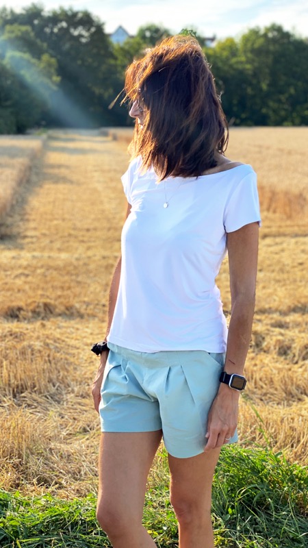 French Terry aus Bambus, unifarben Mintgrün – Bild 8