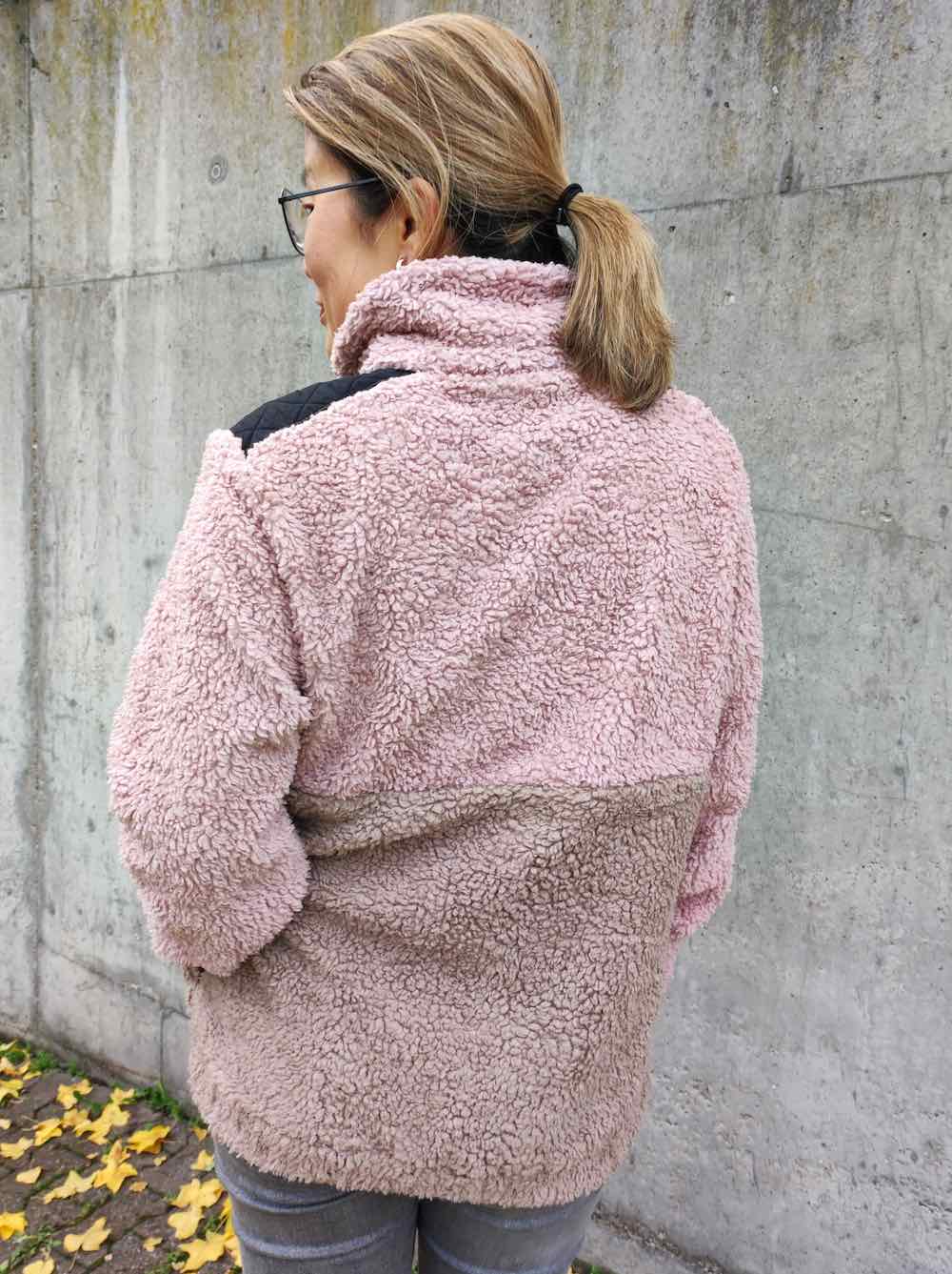 Teddystoff, Altrosa, Baumwolle – Bild 5