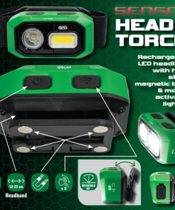 EFS 4×4 Kopflampe / Stirnlampe mit Bewegungssensor