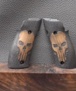 Sig-Sauer X5/X6 P226, Modell Walnuss Totenkopf, Befestigung seitlich, Neuware zum Sonderpreis!