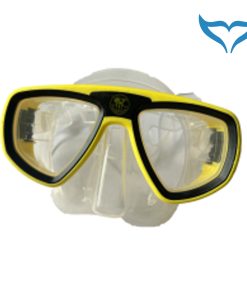 Poseidon 2-Fenster TauchMaske Technica Tasche kleines Volumen Tauchermaske yellow