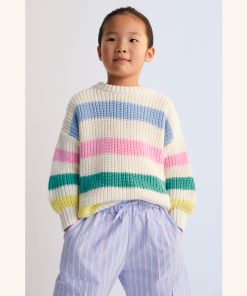 The New Society – Pullover „LETO“, multicolour, Biobaumwolle