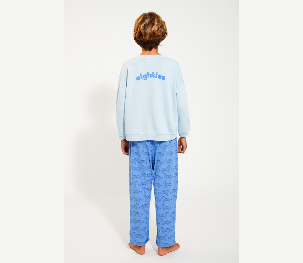 PiuPiuChick – Sweatshirt „WAVES“, Blue, Biobaumwolle – Bild 6