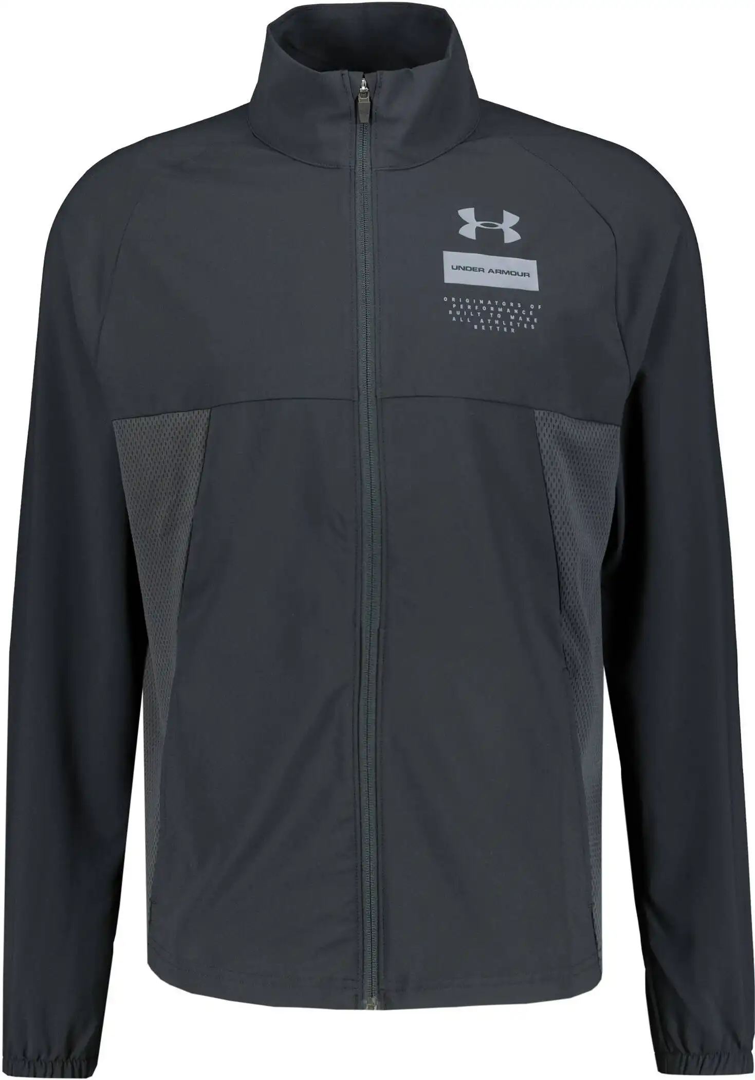 UA Summer Woven FZ Black / / Pitch Gray – Bild 2