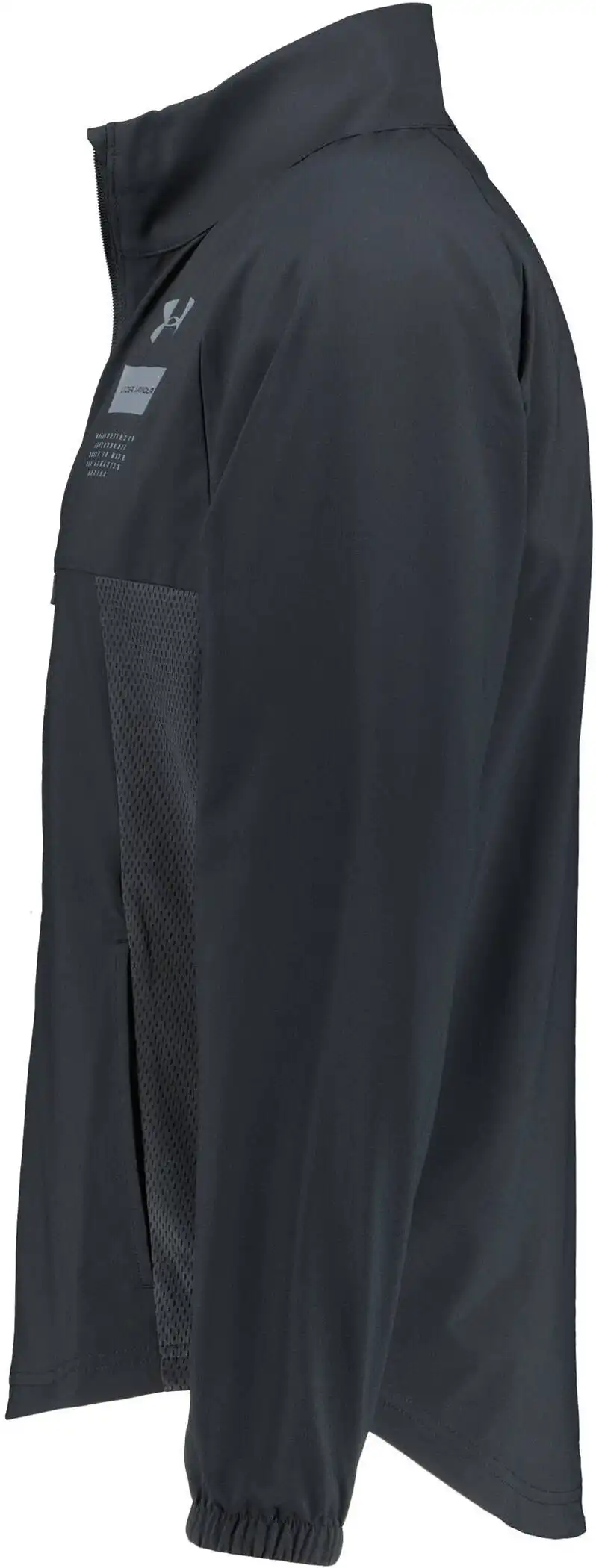 UA Summer Woven FZ Black / / Pitch Gray – Bild 4