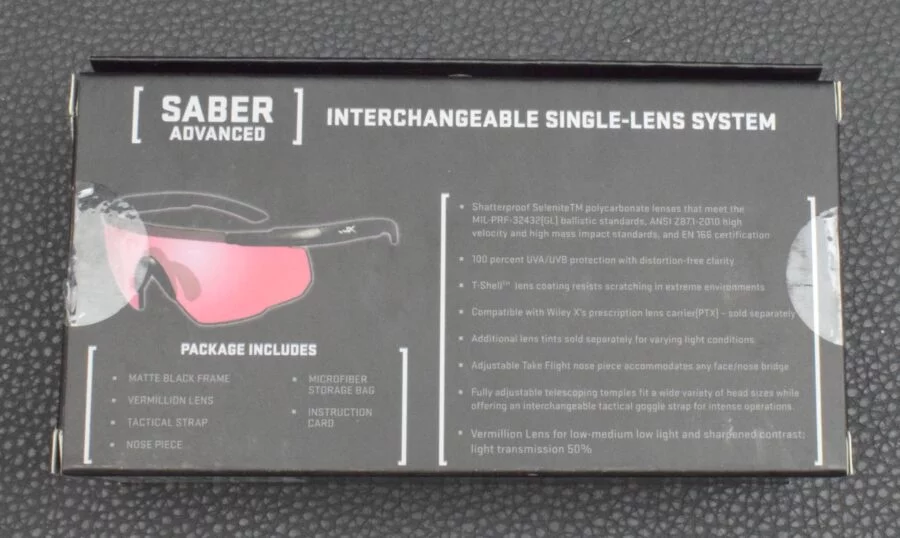 Wiley X Schutz-Sicherheitsbrille, Saber Advanced Zinnoberrot, Neuware zum Sonderpreis! – Bild 4