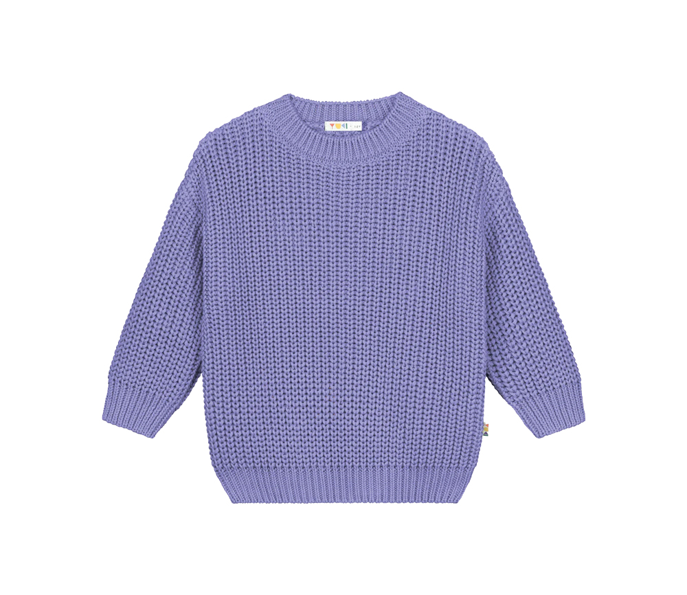 YUKI – Knitted Sweater, LAVENDER, Bio Baumwolle – Bild 2