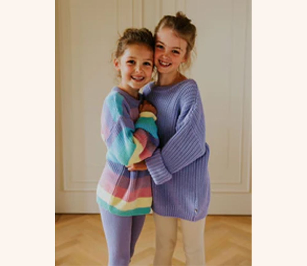 YUKI – Knitted Sweater, LAVENDER, Bio Baumwolle – Bild 6