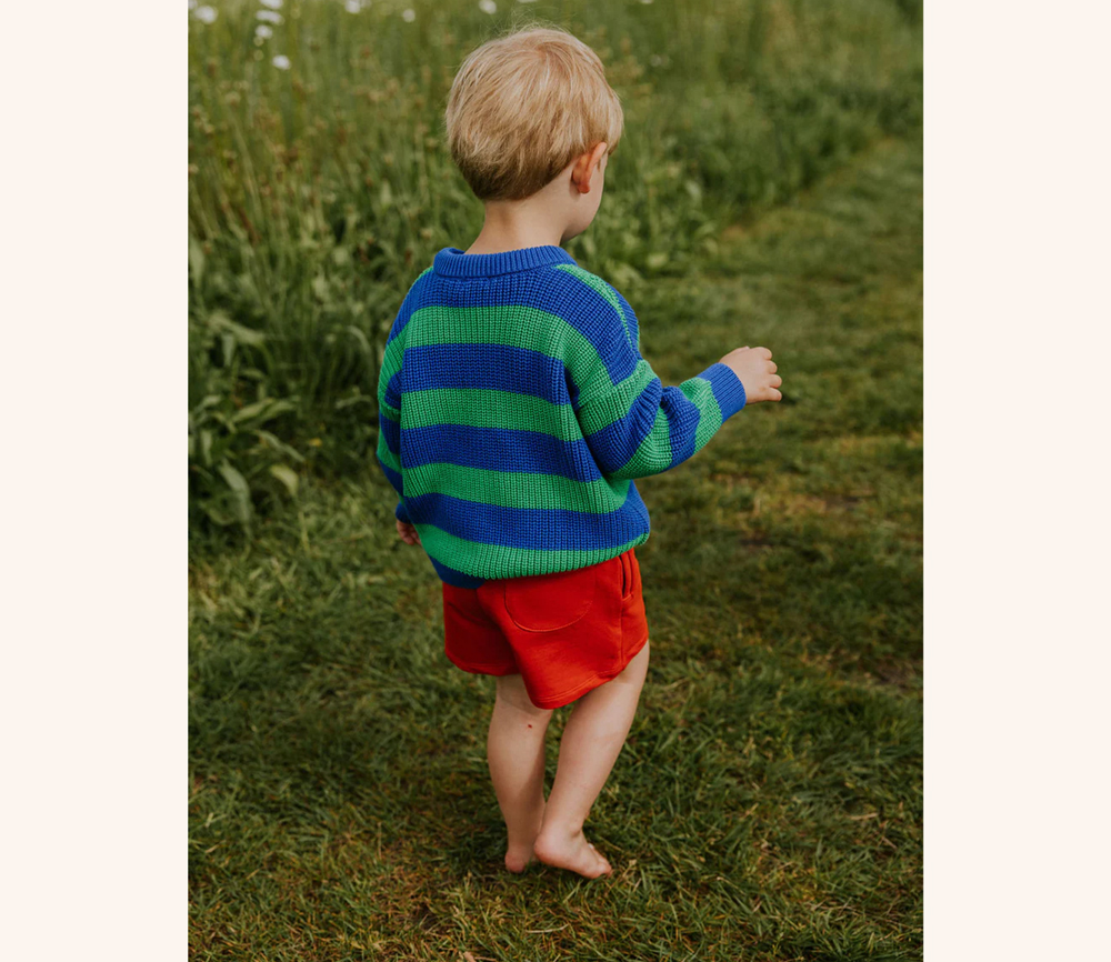 YUKI – Knitted Sweater, PEACOCK, Bio Baumwolle – Bild 5