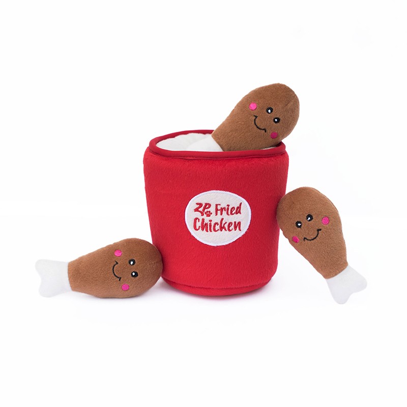Zippy Paws, Interaktives-Spielzeug, Bucket of Chicken (inkl. 3 Chicken Wings) – Bild 2